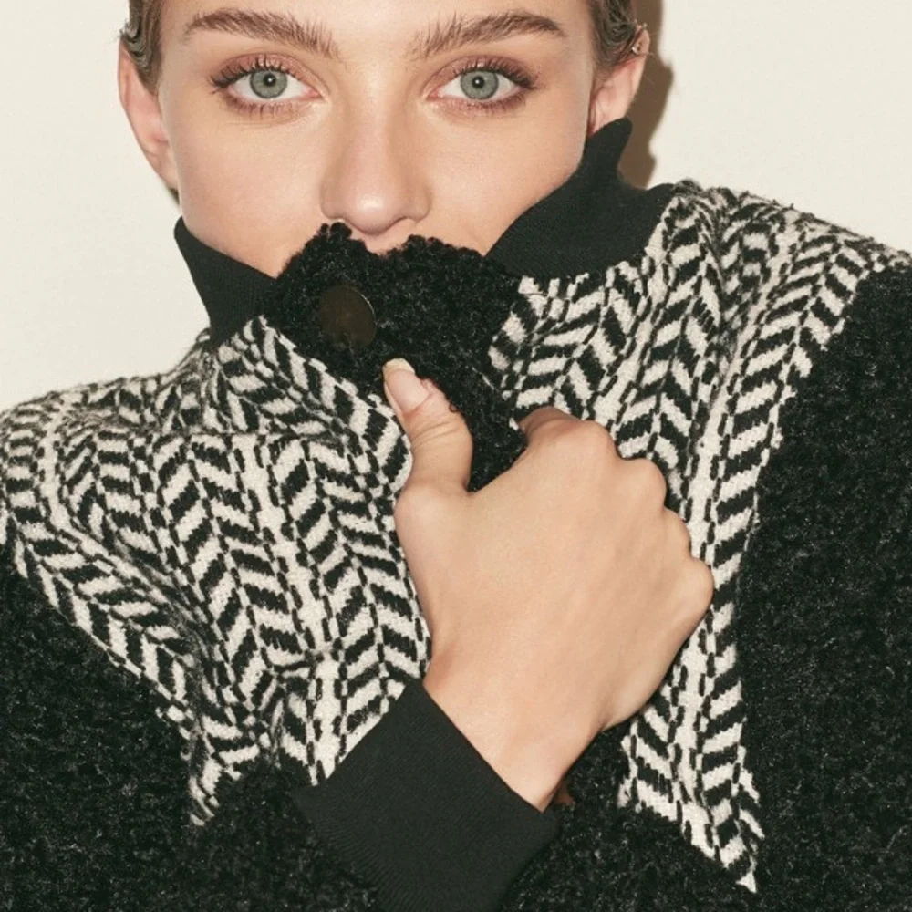 Anthropologie Avec Les Filles Tweed Sherpa Mix Jacket - XS - Picture 8 of 9